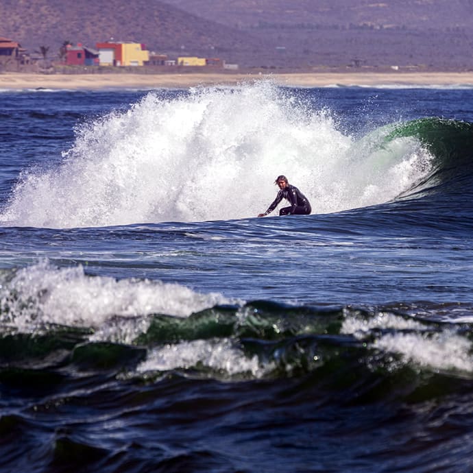 Surfing in Playa Cerritos - La Paz Tourism